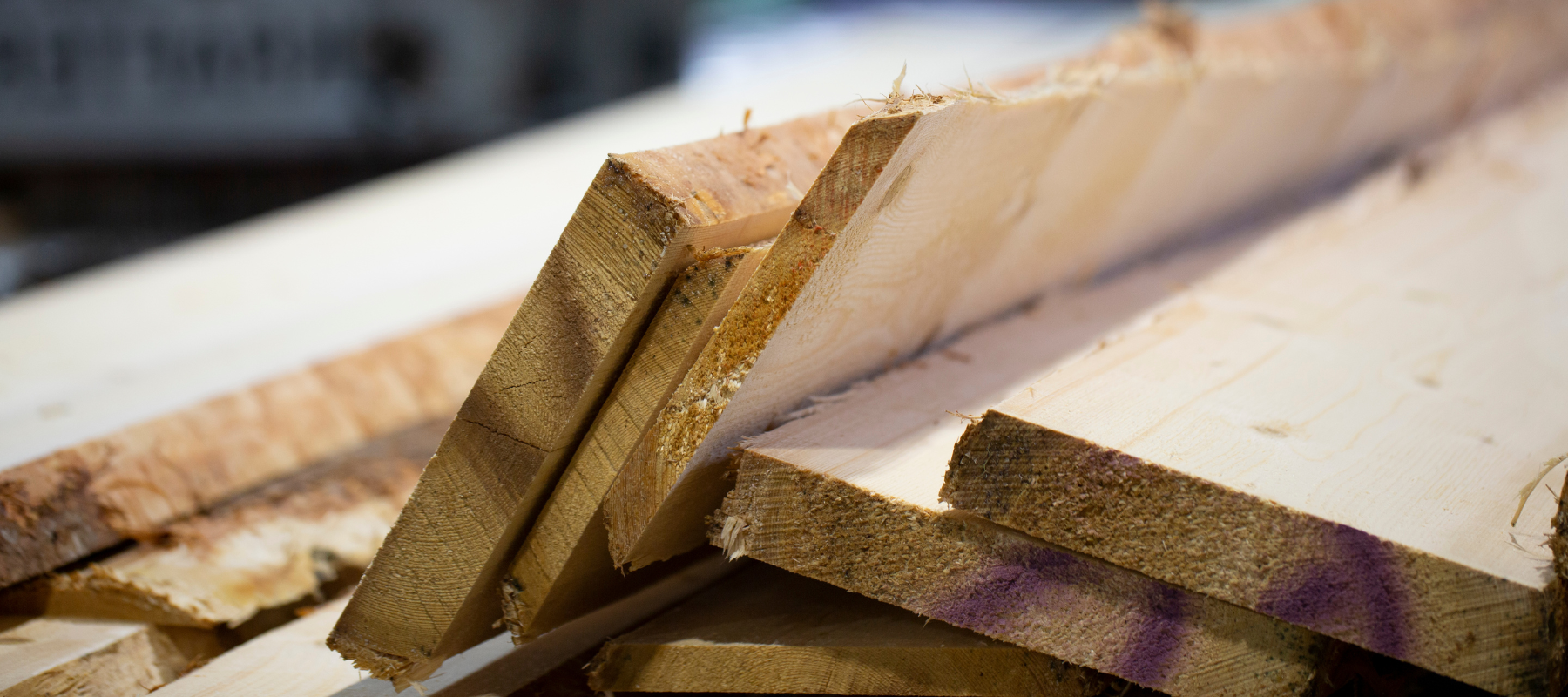 Pieces of lumber